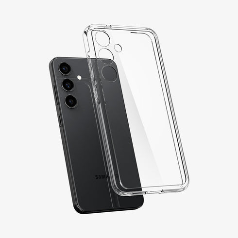ACS07292 - Galaxy S24 Ultra Case Ultra Hybrid in Crystal Clear showing the back